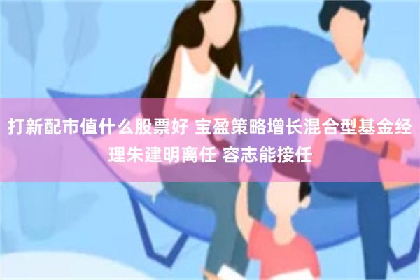 打新配市值什么股票好 宝盈策略增长混合型基金经理朱建明离任 容志能接任