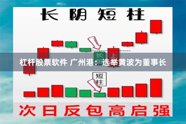 杠杆股票软件 广州港：选举黄波为董事长
