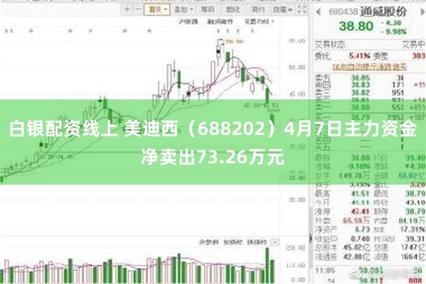 白银配资线上 美迪西（688202）4月7日主力资金净卖出73.26万元