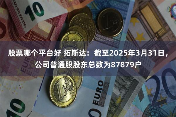 股票哪个平台好 拓斯达：截至2025年3月31日，公司普通股股东总数为87879户