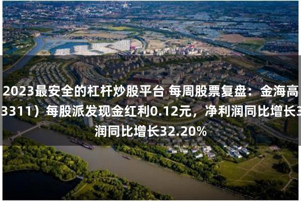 2023最安全的杠杆炒股平台 每周股票复盘：金海高科（603311）每股派发现金红利0.12元，净利润同比增长32.20%