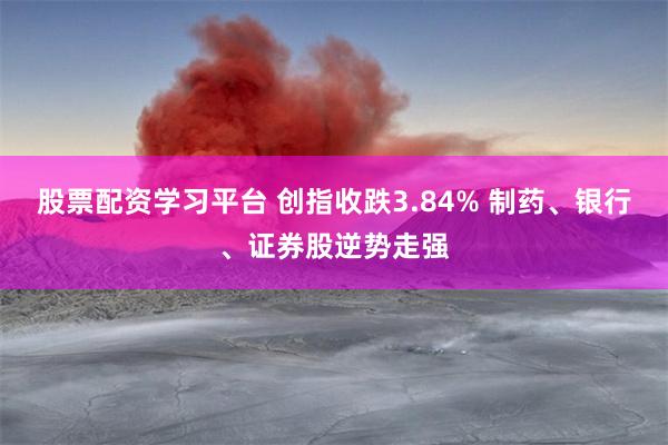 股票配资学习平台 创指收跌3.84% 制药、银行、证券股逆势走强
