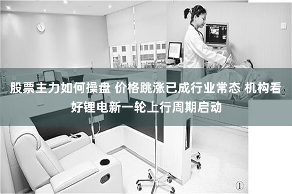 股票主力如何操盘 价格跳涨已成行业常态 机构看好锂电新一轮上行周期启动