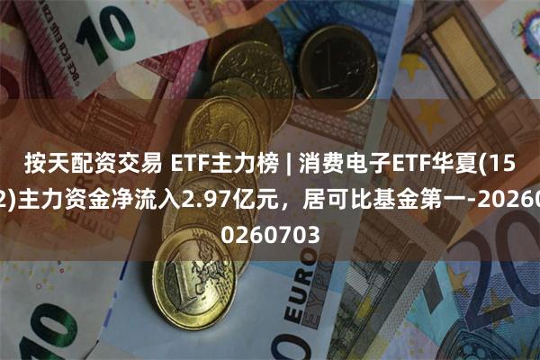 按天配资交易 ETF主力榜 | 消费电子ETF华夏(159732)主力资金净流入2.97亿元，居可比基金第一-20260703