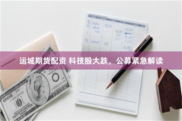 运城期货配资 科技股大跌，公募紧急解读