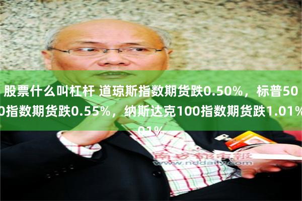 股票什么叫杠杆 道琼斯指数期货跌0.50%，标普500指数期货跌0.55%，纳斯达克100指数期货跌1.01%