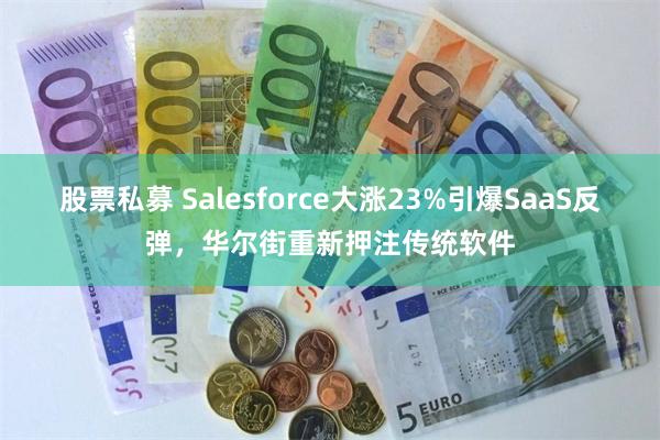 股票私募 Salesforce大涨23%引爆SaaS反弹，华尔街重新押注传统软件