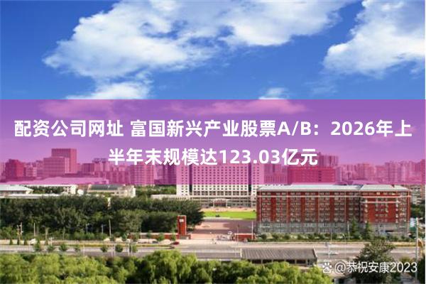 配资公司网址 富国新兴产业股票A/B：2026年上半年末规模达123.03亿元