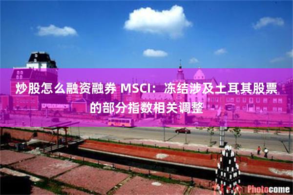 炒股怎么融资融券 MSCI：冻结涉及土耳其股票的部分指数相关调整